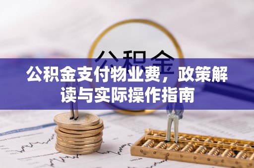 新宾公积金支付物业费，政策解读与实际操作指南