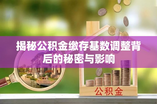 新宾揭秘公积金缴存基数调整背后的秘密与影响