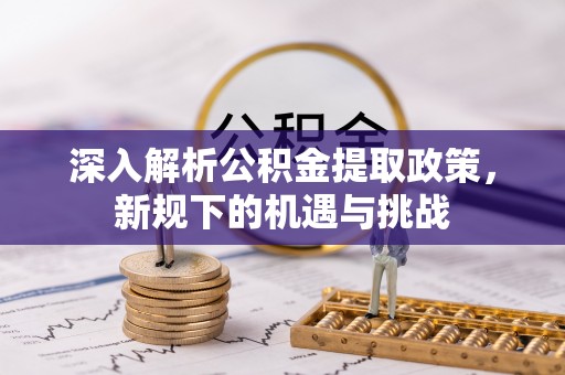 新宾深入解析公积金提取政策，新规下的机遇与挑战