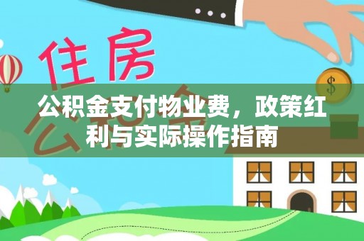 新宾公积金支付物业费，政策红利与实际操作指南