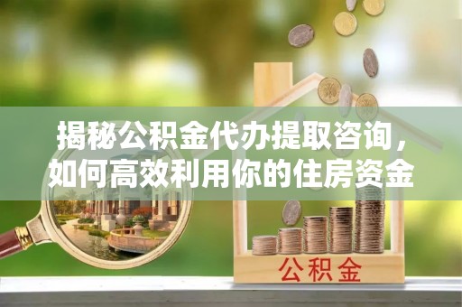 新宾揭秘公积金代办提取咨询，如何高效利用你的住房资金