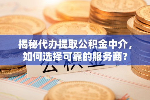 新宾揭秘代办提取公积金中介，如何选择可靠的服务商？